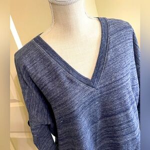 J Crew Pullover Sweatshirt Navy Heathered XS